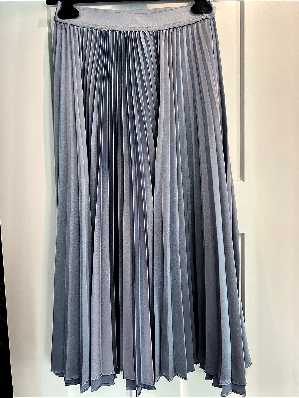 Halogen Pleated Maxi Skirt in lilac Size XS Like New